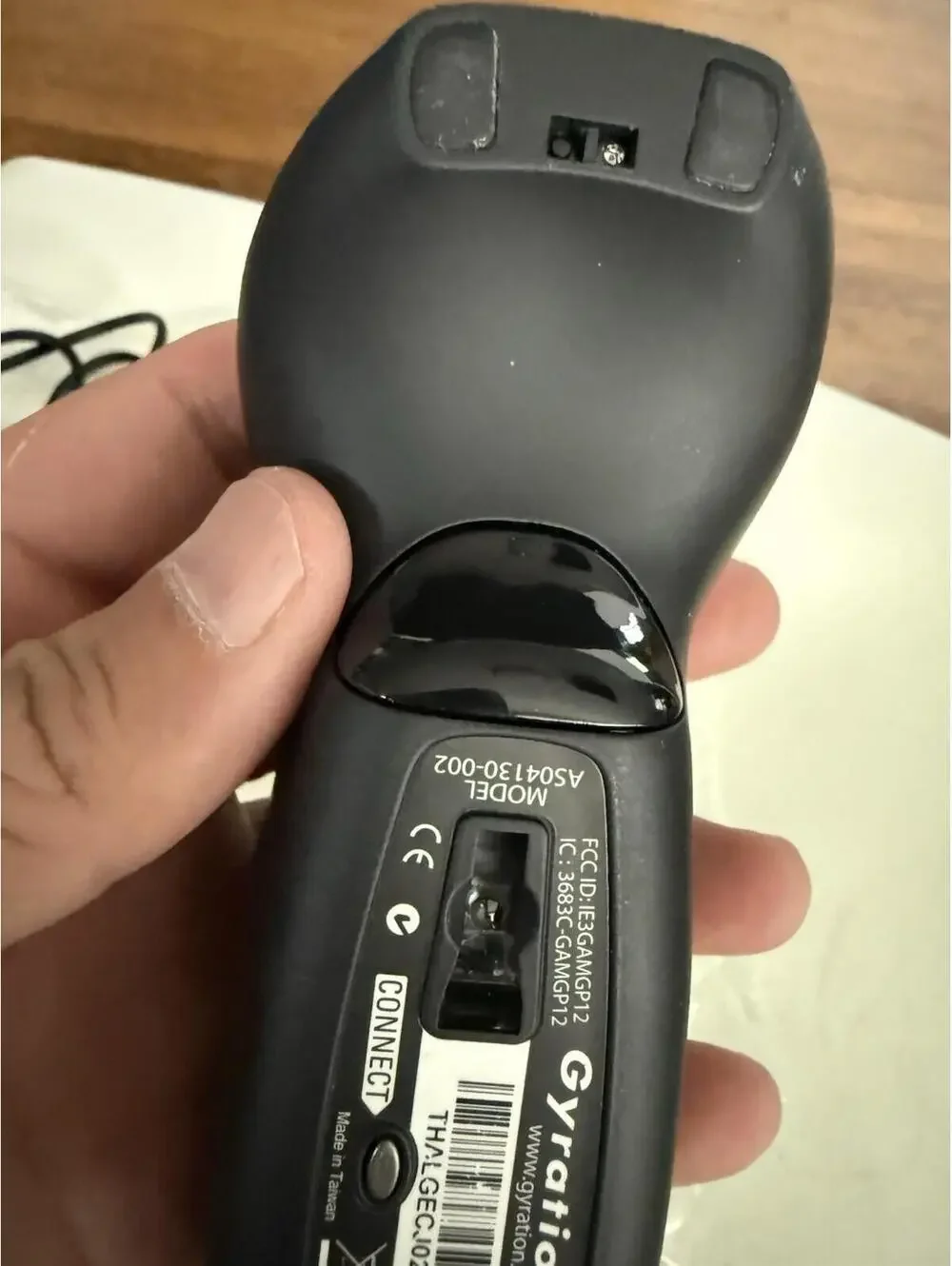 Gyration Air Mouse Go Plus With Cradle, Transceiver, and USB Charging Cable